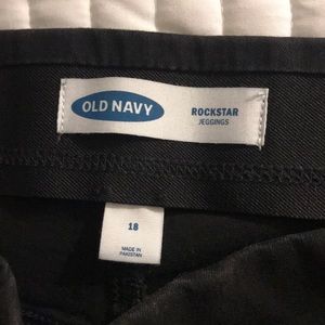 Old Navy Black Rockstar Jeggings